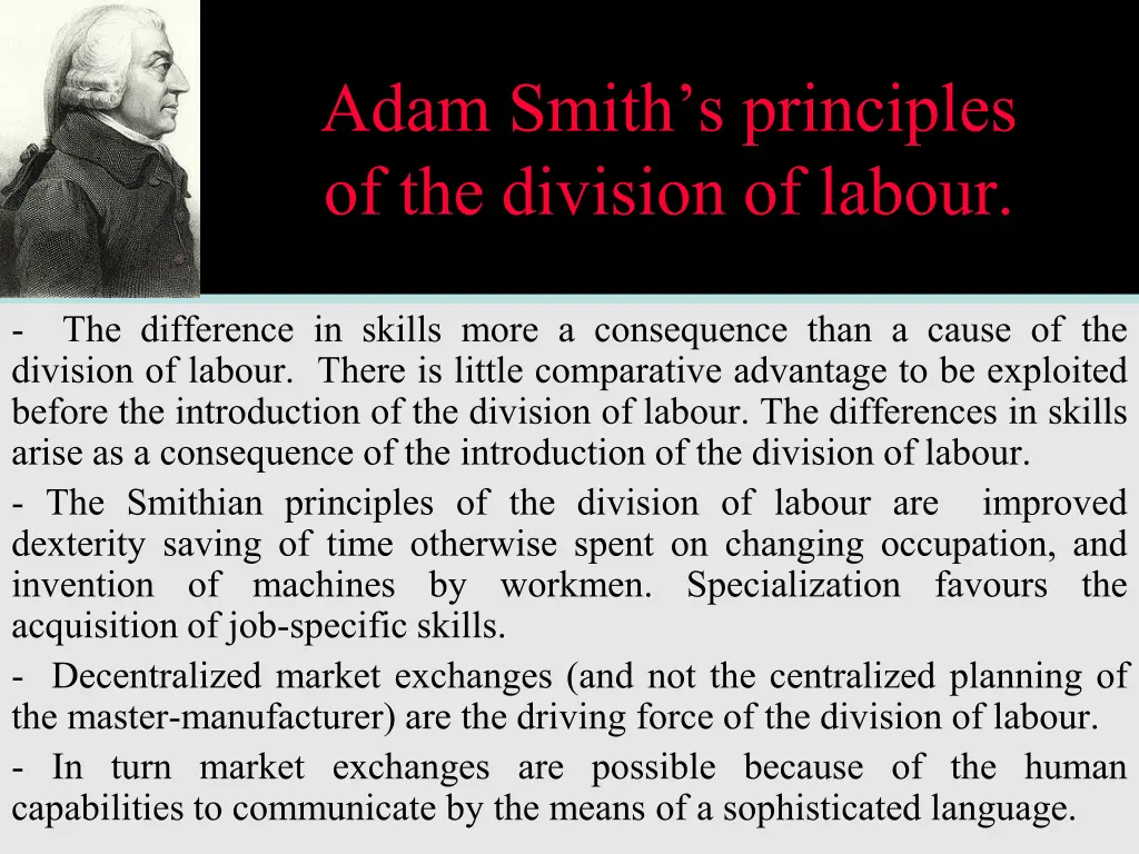 adam smith s principles of the division of labour