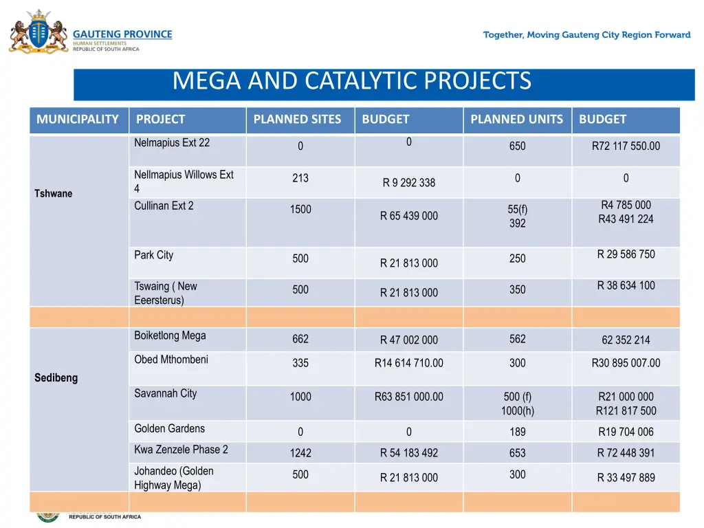 mega and catalytic projects 1