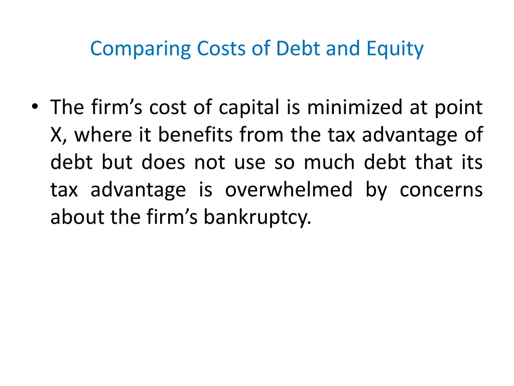 comparing costs of debt and equity 4