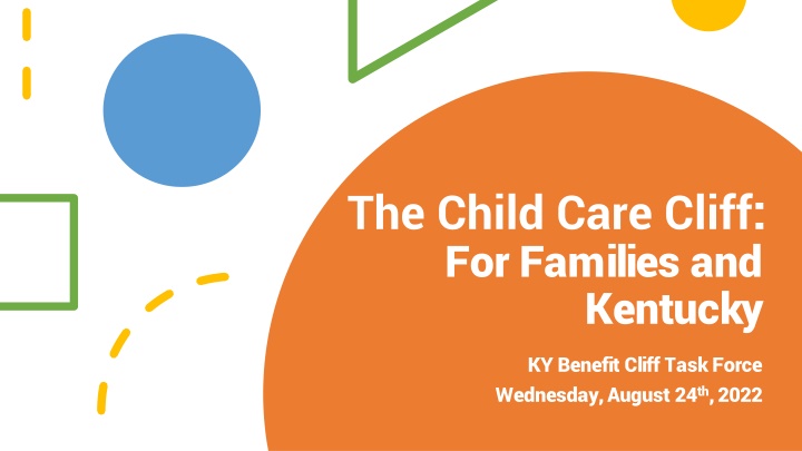 the child care cliff for families and