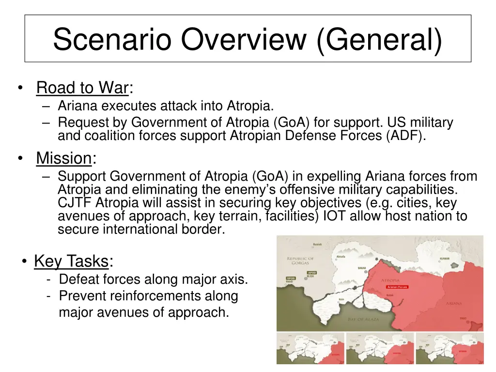 scenario overview general