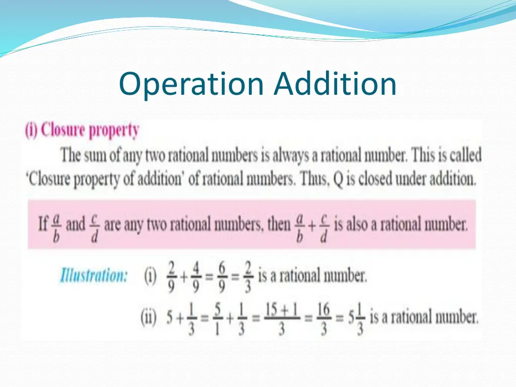 operation addition