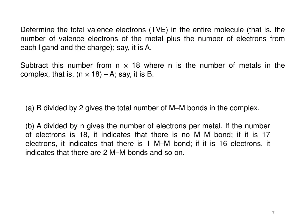 determine the total valence electrons