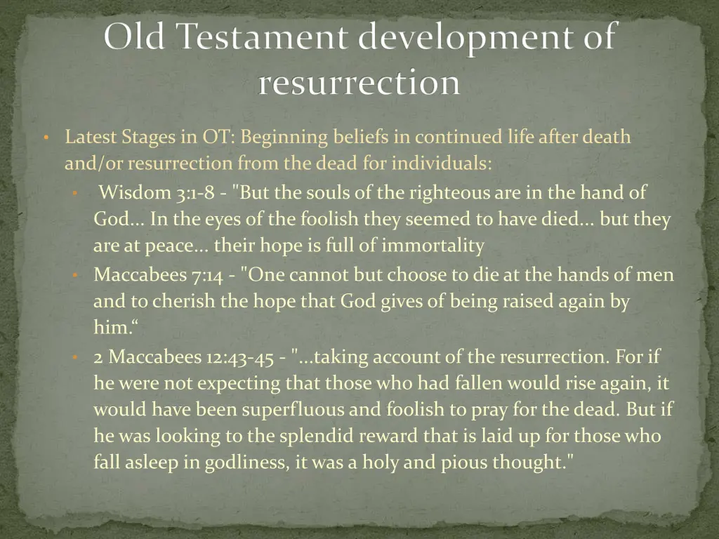 old testament development of resurrection 2