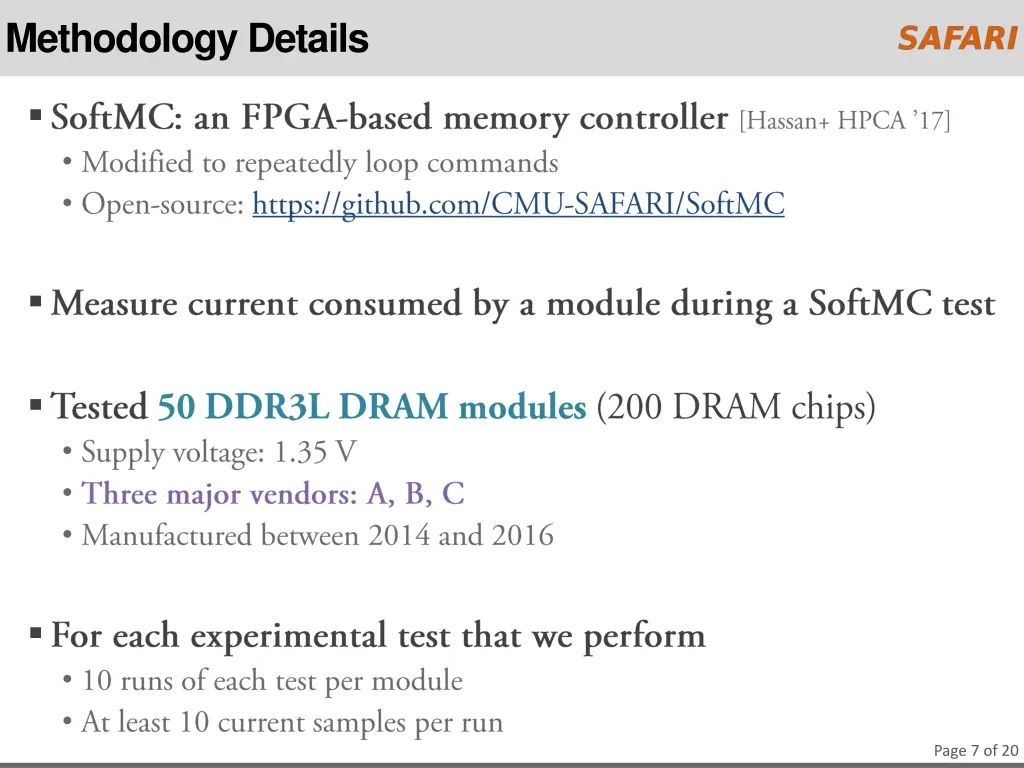 methodology details