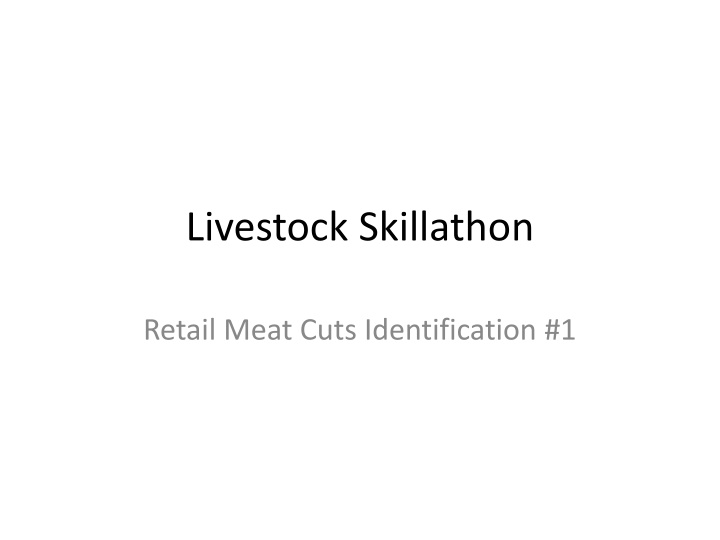 livestock skillathon