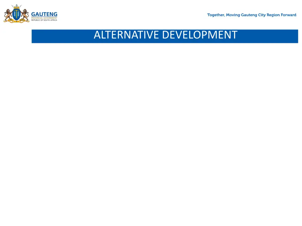 alternative development