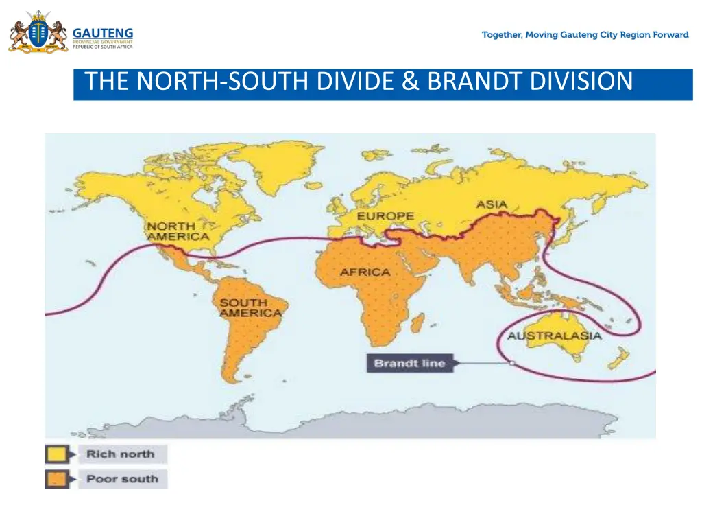 the north south divide brandt division