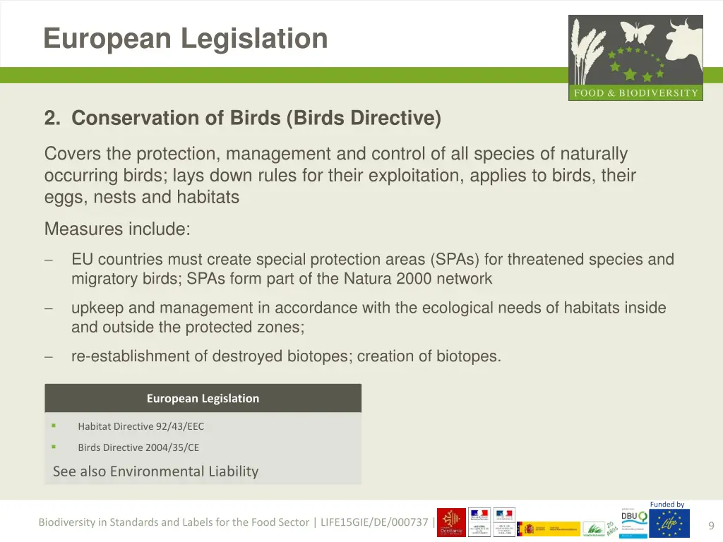 european legislation 1