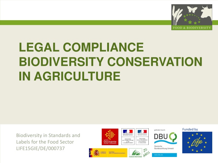 legal compliance biodiversity conservation