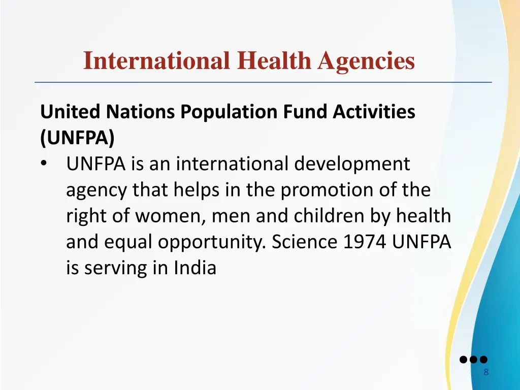 international health agencies 2