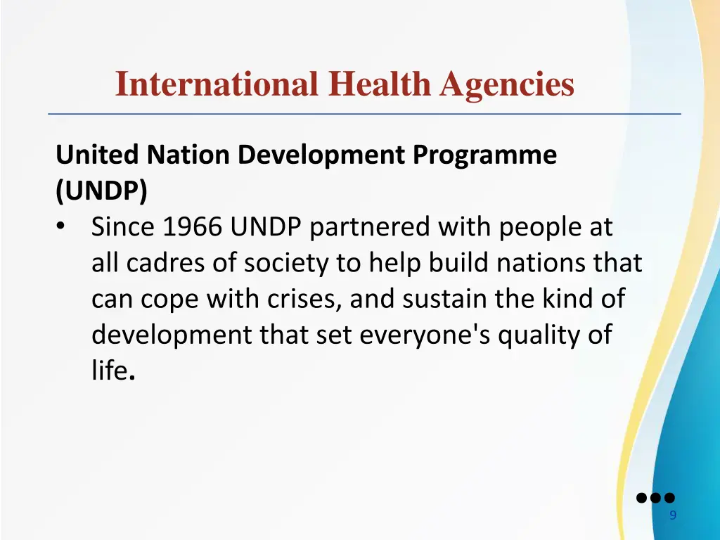 international health agencies 3