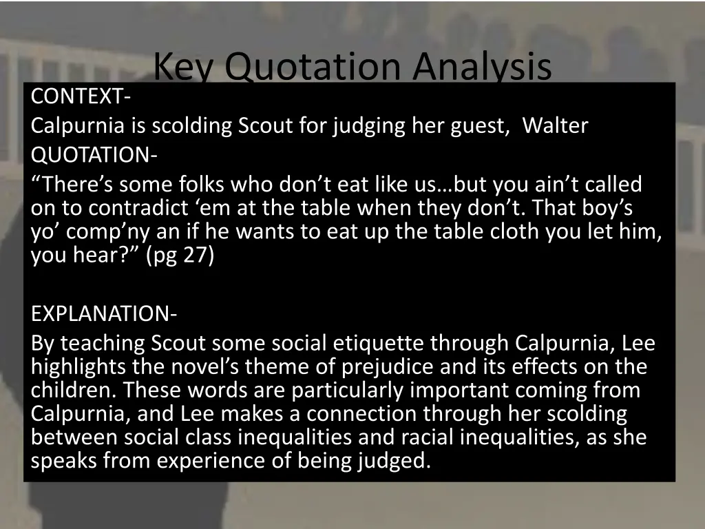 key quotation analysis