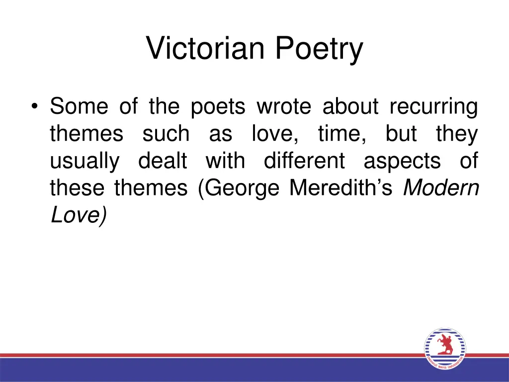 victorian poetry