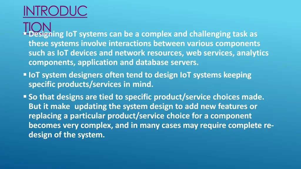 introduc tion designing iot systems