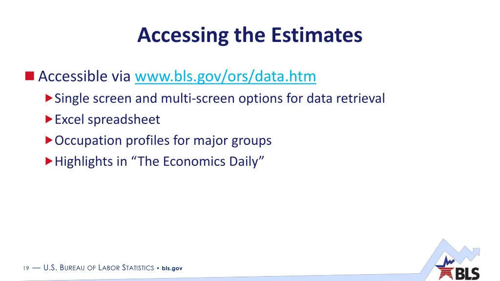 accessing the estimates