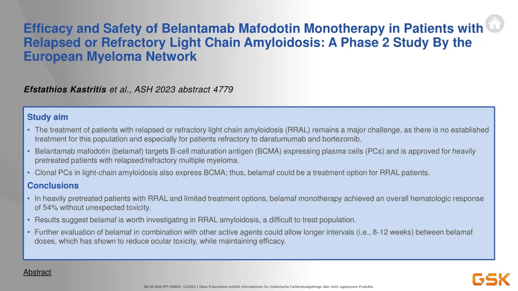 efficacy and safety of belantamab mafodotin