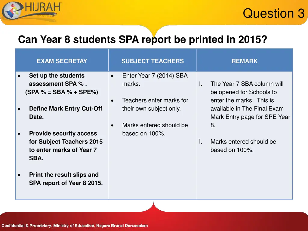 question 3