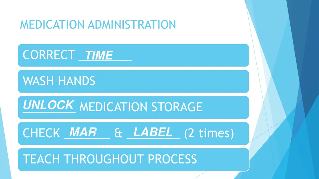 medication administration