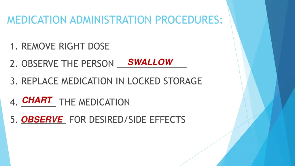 medication administration procedures