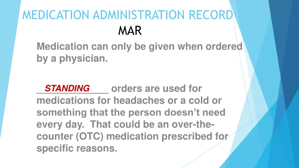 medication administration record mar