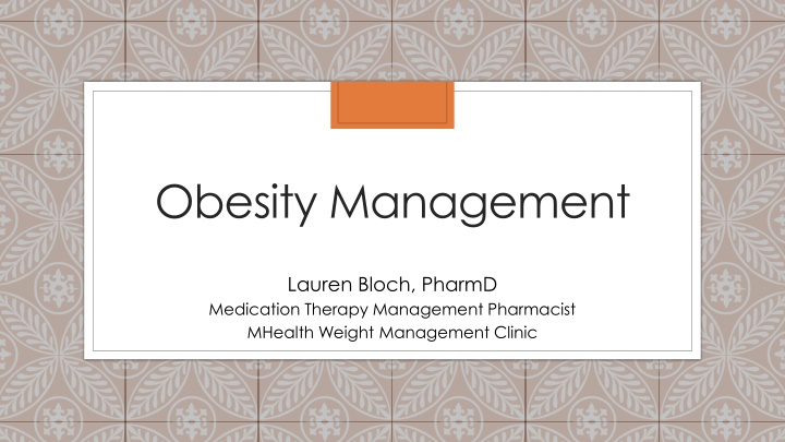 obesity management