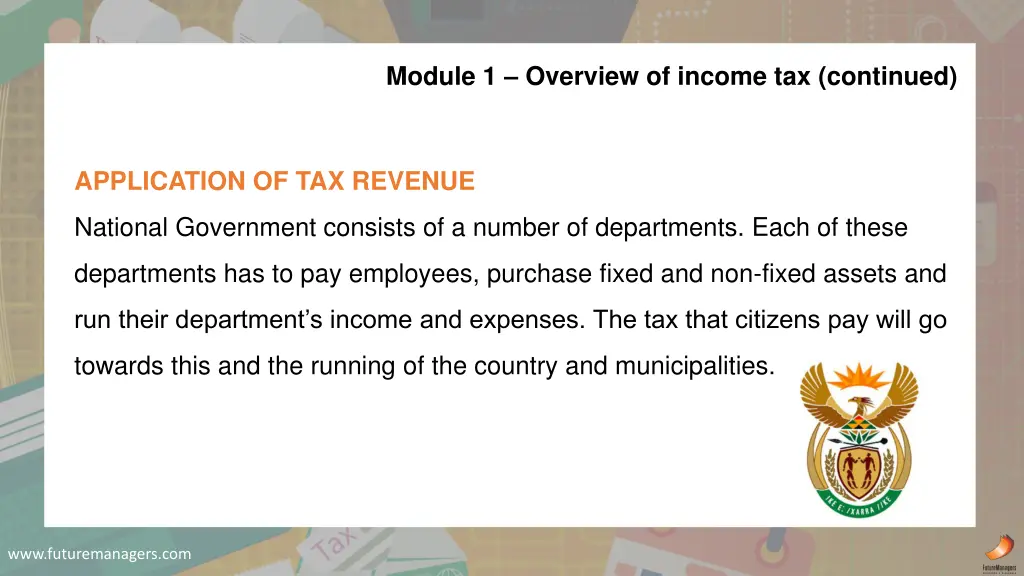 module 1 overview of income tax continued 2