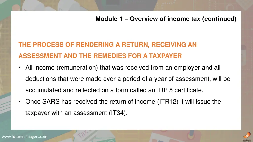 module 1 overview of income tax continued 4