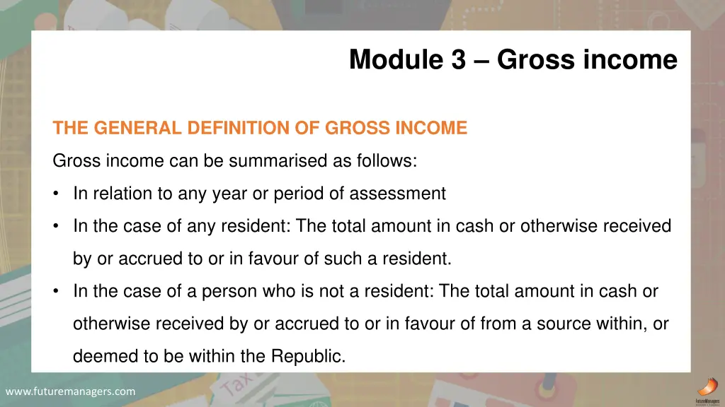 module 3 gross income