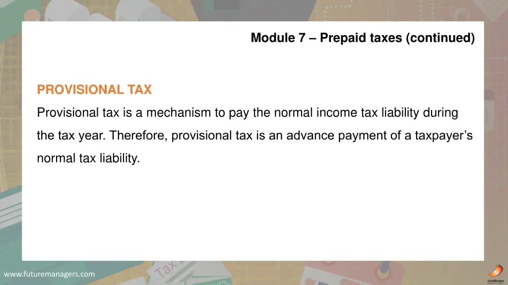 module 7 prepaid taxes continued 1