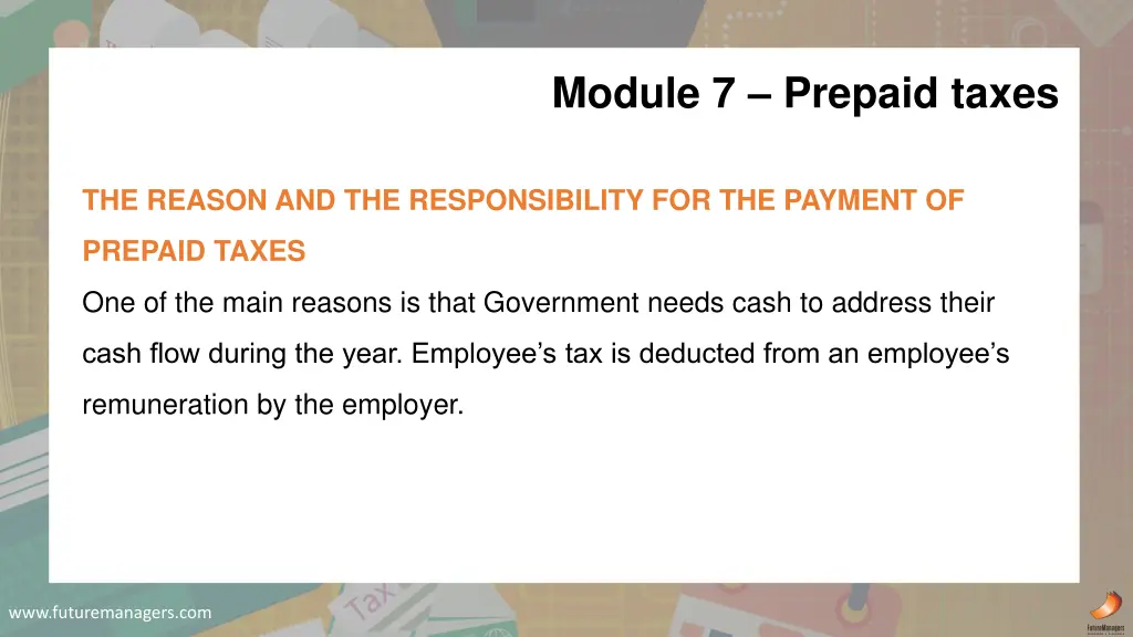 module 7 prepaid taxes