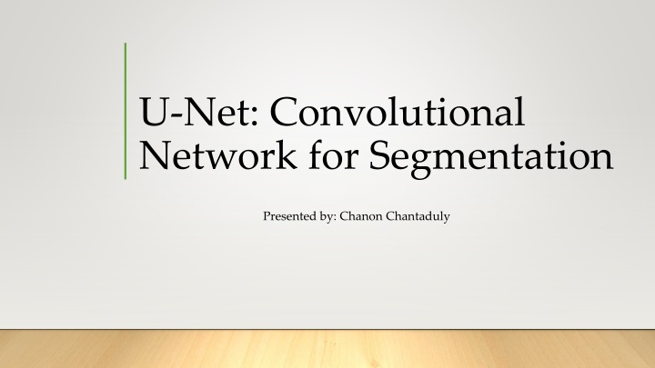 u net convolutional network for segmentation