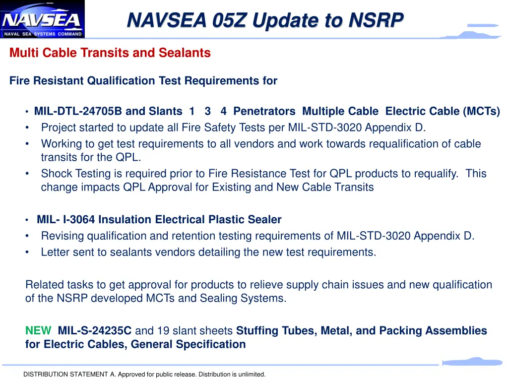 navsea 05z update to nsrp 2