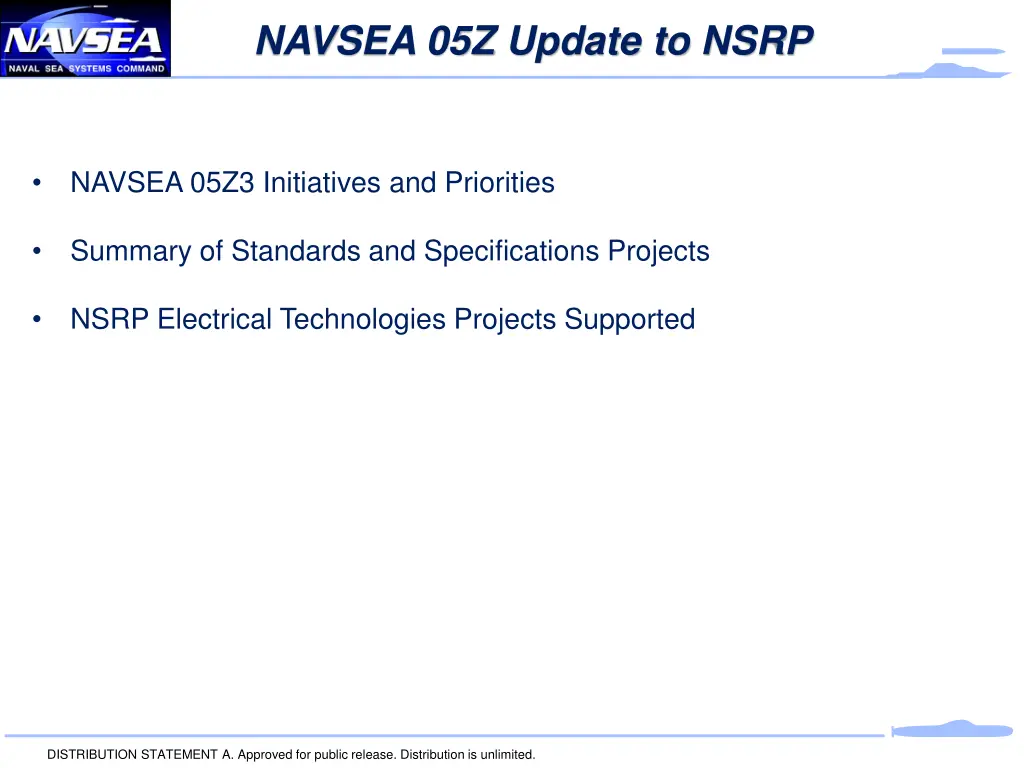 navsea 05z update to nsrp