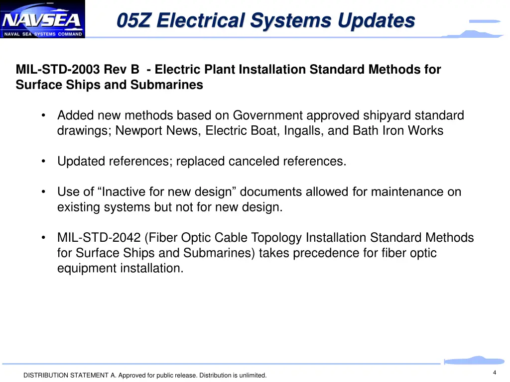 05z electrical systems updates