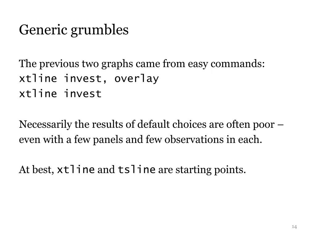 generic grumbles