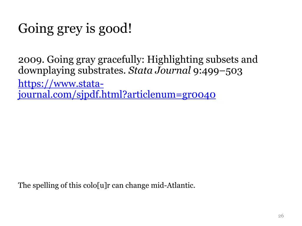 going grey is good