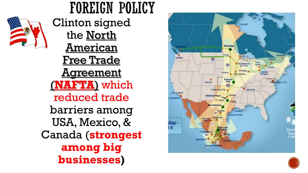 foreign policy clinton signed the north american