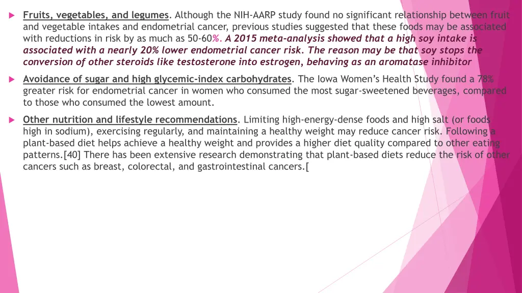 fruits vegetables and legumes although