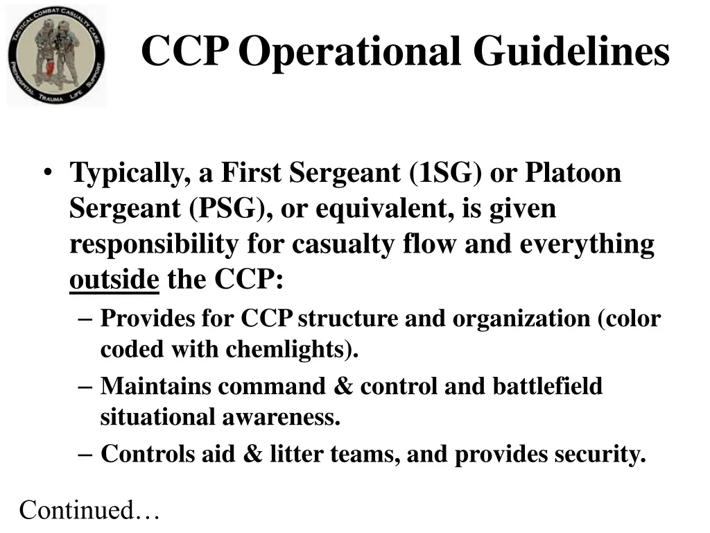 ccp operational guidelines