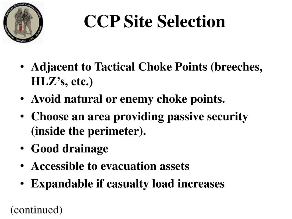 ccp site selection 1