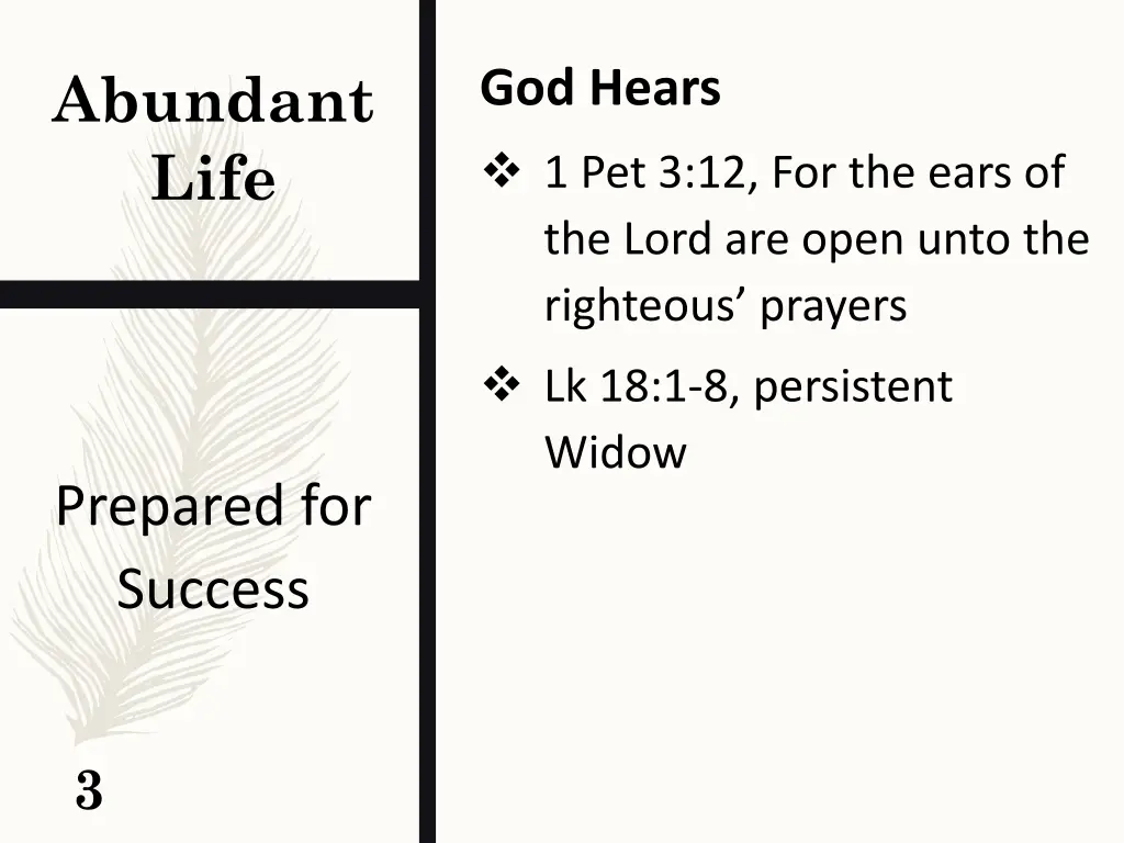 abundant life 1