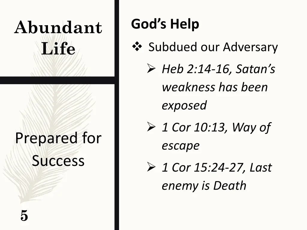 abundant life 3