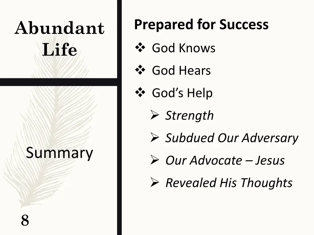 abundant life 5