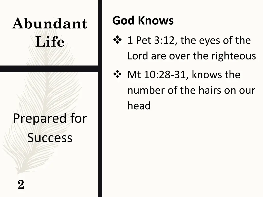 abundant life