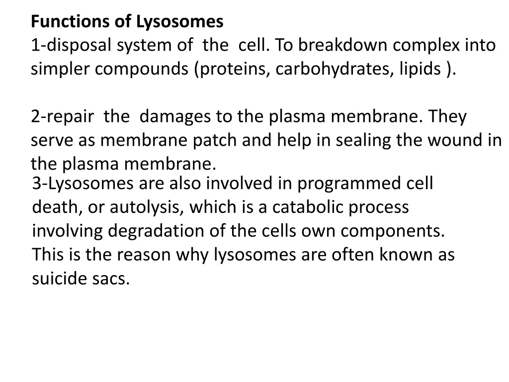 functions of lysosomes 1 disposal system