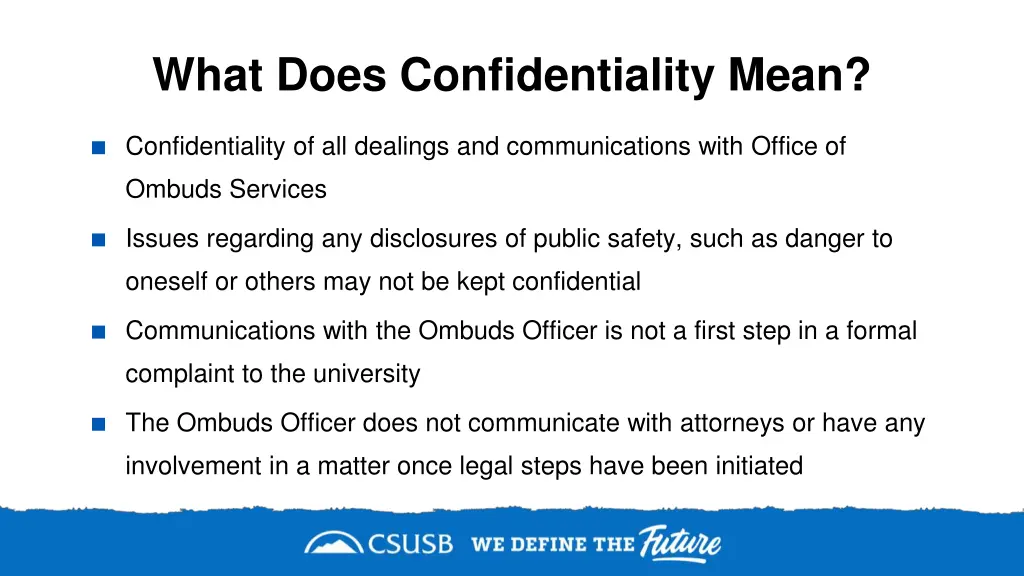 what does confidentiality mean