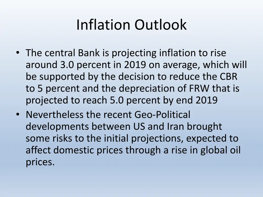 inflation outlook