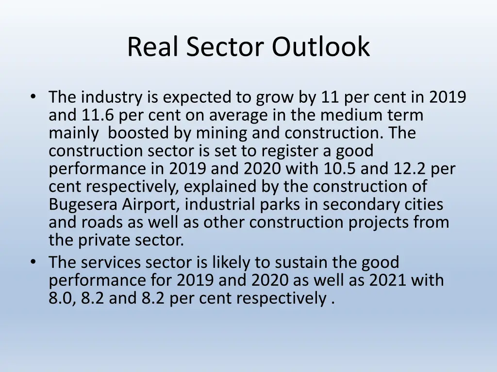 real sector outlook 1