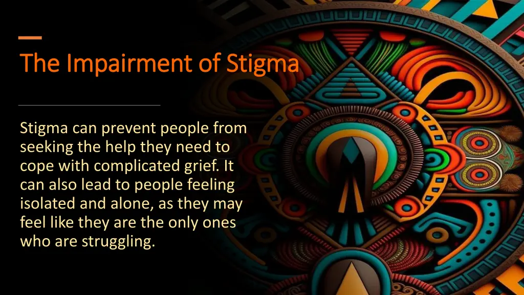 the impairment of stigma the impairment of stigma